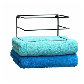 DanDiBo Ambiente Handtuchhalter Wand Regal 20 cm Schwarz 93820