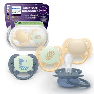 Philips Avent ultra soft 6-18 Monate 4 Stk. gelb - blau 