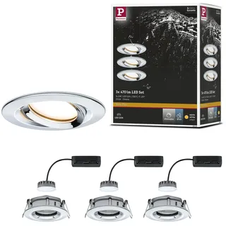 Paulmann Nova Plus 3er Set rund schwenkbar Ø 9,3 cm