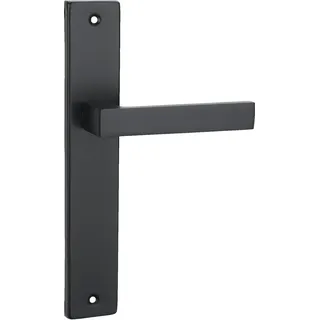 Domino Türgriff Blind Drückergarnitur Schwarz Türdrückergarnitur Qubik Black