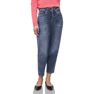 STREET ONE Barrel Leg Jeans Medium Blue Washed 34 - 34W / 28L