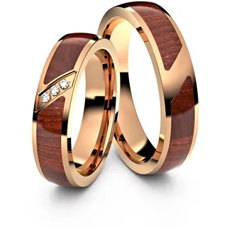 ASF Trauringe Partnerringe W010 Holz - 0882