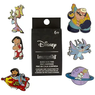 Loungefly Disney Lilo & Stich - Space Adventures - Blind Enamel Pin Purchase - Lilo And Stitch Emaille-Nadeln - Niedliche Brosche Zum Sammeln - Für Rucksäcke & Taschen - Geschenkidee - Movies Fans