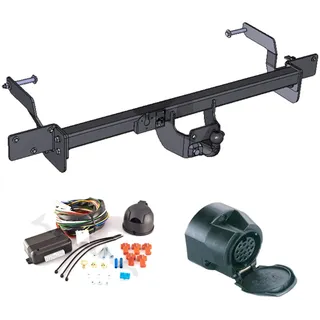 AHK Anhängerkupplung mit Elektrosatz 13 polig für Citroen Jumper/Peugot Boxer/Fiat Ducato 2006- Anhängevorrichtung Hängevorrichtung - starr, mit angeschraubtem Kugelkopf