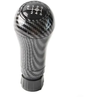 HpLive 6-Gang Schaltknauf für Mercedes W203 S203 CL203 W209 W204 C204 C63 C300 C250 W207 A207 W212, Carbon-Optik Schalthebel Abdeckung
