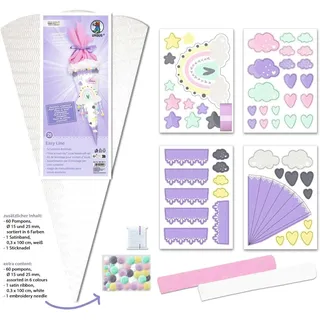 Ludwig Bähr URSUS Schultüten-Bastelsets Schultüten-Bastelset Easy Line "REGENBOGEN"