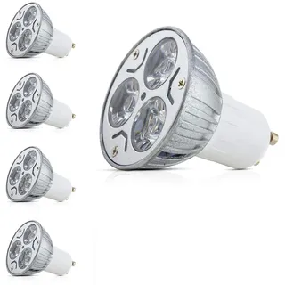 Mengjay® 4X GU10 LED Lampen Energiesparlampe 3W Ersatz für Halogenlampen Warmweiß 2700K - 3000K Aluminum Cover AC 85-265V