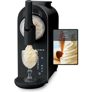 KLAMER Softeismaschine, Eismaschine & Slush Maschine mit 7 Programmen | Softeis, Slushie, Frappé uvm, 1,5L Fassungsvolumen Automatische Reinigung, kein Eis erforderlich, mit digitalem Rezeptbuch