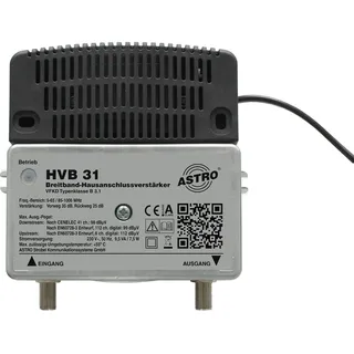 Astro HVB 31 (Verstärker), SAT Zubehör, Silber