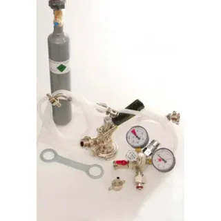 ich-zapfe Zubehörpaket 1 mit 1x Köpi-Fitting, 10mm Bierschlauch und 0,5 kg CO2 Flasche