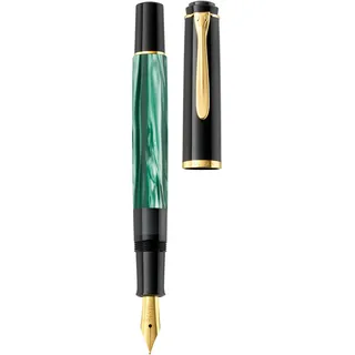 Pelikan Classic M200 Kolbenfüller grün-marmoriert/gold M (mittel), 1 St.