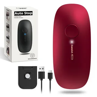 Canslab Ultrablade PRO Kabellos Elektrischer Dosenöffner Automatikstopp | One-Touch-Seitenschnit, Wiederaufladbar, glatte Schnittfläche, Wandmontage, 360° Drehung, für Senioren, Arthritis, Rot