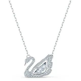 Swarovski Swan Halskette Weiss / Silber