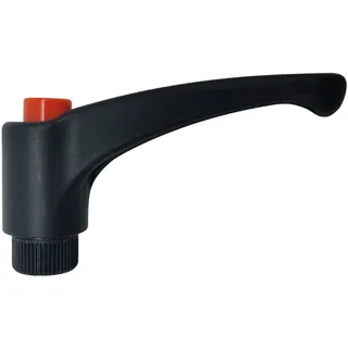 DOJA INDUSTRIAL | Verstellbar Kipp Klemmhebel | M8 Innengewinde Handgriff | Pack 1 | Klemmmutter Bolzen Griff mit Druck-Knopf | Klemmgriff Gewinde Hebel Polyamid | Spannhebel Maschinenknöpfe Ratsche