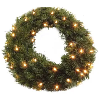 edelman Adventskranz LED-Weihnachtskranz Triumph Tree Forest Frosted grün Ø 45 cm
