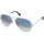 Large Metal RB3025 003/3F 58-14 polished silver/light blue
