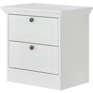 13 Casa Nachtkommode ¦ weiß ¦ Maße (cm): B: 50 H: 50 T: 35.0