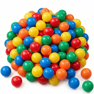 LittleTom 100 bunte Bällebadbälle 5, 5 cm bunt