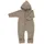Kinder Fleece Overall Größe 74 beige
