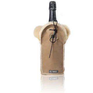 KYWIE Flaschenkühler Camel Wildleder Champagner 0,75 l