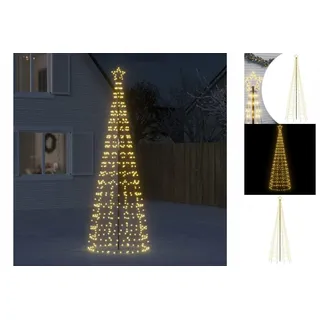 vidaXL LED-Weihnachtsbaum mit Erdspießen 570 LEDs Warmweiß 300 cm