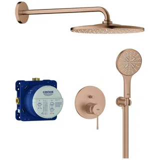 Grohe Essence Duschsystem Unterputz warm sunset gebürstet 310