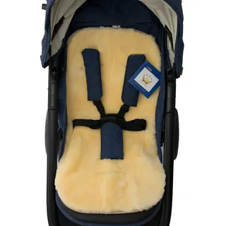 Reissner Lammfelle Kinderwagen-Sitzauflage Kinderwagen Einlage KIWA Basic echtes Merino Lammfell