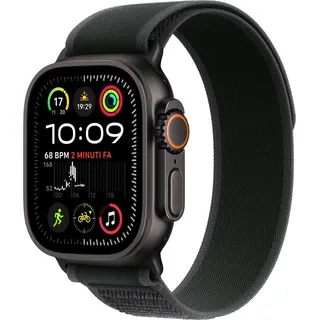 GPS + Cellular 49 mm Titangehäuse schwarz Trail Loop Armband schwarz M/L
