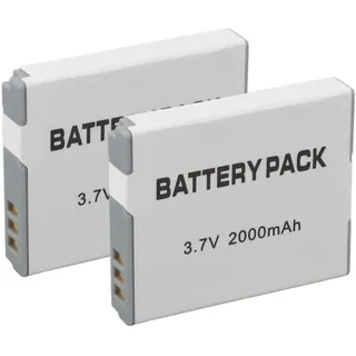 2er-Pack 3,7 V 2000 MAh NB6L NB6LH-Akkus für Powershot SX710 HS SX520 HS SX530 HS SX510 HS S120 SX700 HS SX610 HS SX600 HS D30 und S95 Kameras