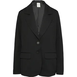 QS Blazer mit Reverskragen und Pattentaschen - schwarz - 32