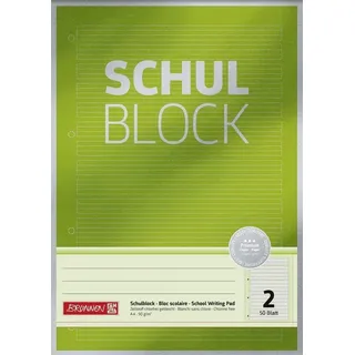 Brunnen Schreibblock Premium DIN A4 liniert Lineatur 2. Schuljahr