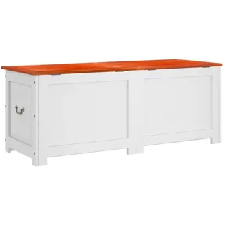vidaXL Truhenbank Braun/Weiß 150 x 55 x 57 cm