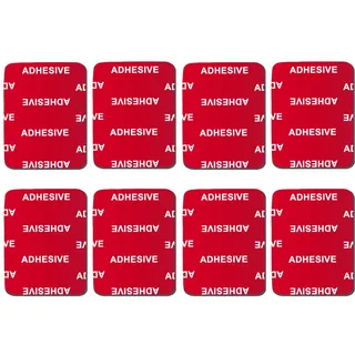 VIIMAKE 8 Stücke 3M-Klebepads für GoPro Gebogene Flache Helm-Basishalterung, doppelseitige Klebebänder, Ersatz-Kits für GoPro Hero 10, 9, 8, 7, 6,Action-Kamera,Dashcams (Gebogene Montagepads)