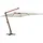 mit Holzmast 400 x 300 cm Weiß