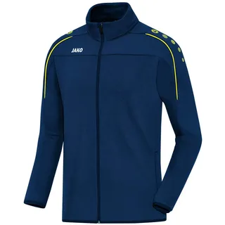 Jako Trainingsjacke Classico mit Durchgehendem Rv, nightblue/citro, XL