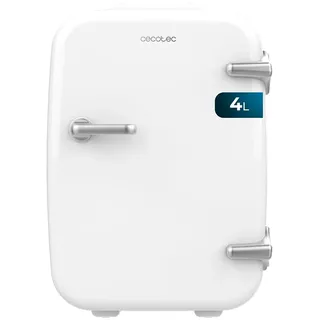 Cecotec Bolero MiniCooling 4L Habana Retro-Mini-Kühlschrank White (4 l, 280 mm hoch, Weiß)