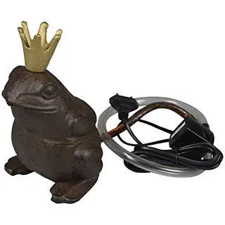 Wasserspeier "Froschkönig" aus Gusseisen 19 cm