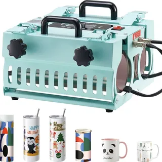 Vevor Tumbler Hitzpresse 2 Station Becher-Presse Sublimation Presse