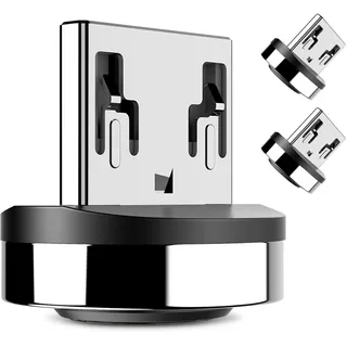 CAFELE Magnet Micro USB Adapter Runder Magnetischer Micro USB Zusatzadapter Magnetstecker Ersatzstecker Magnetischer Micro USB Stecker für Magnetladekabel Ladekabel [3 x Micro USB Stecker]