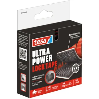 Tesa Klettband Ultra Power Lock Tape 1 m x 25 mm 1 St.