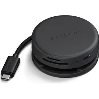 Satechi OntheGo, USB Typ-C, HDMI, RJ-45, USB Typ-C, USB 3.2 Gen 1 (3.1 Gen 1) Type-A, DisplayPort, 5000 Mbit/s, 60 Hz, Schwarz, 100 W - Schwarz