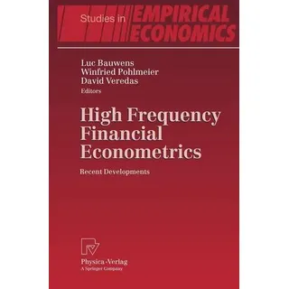 High Frequency Financial Econometrics Recent Developments