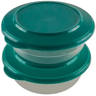Tupperware Tafelperle TUPPERWARE Set 2x 275ml Petrol/Transparent Klassisch Kunststoff Schüssel, Schüssel