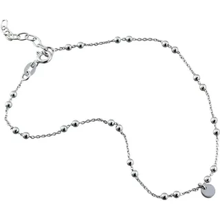 SilberDream Fußkette Silber 925 Sterling Silber ca. 25cm + 3cm Verlängerung Plättchen | Gr.: onesize