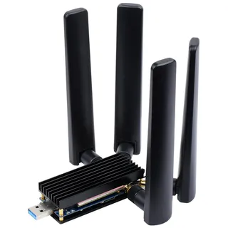 Waveshare 5G Dongle Module 4x Antennas USB3.1 Aluminum Alloy M.2 Key B