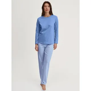 CALIDA Lovely Nights Pyjamas Hellblau Baumwolle, Medium Damen,