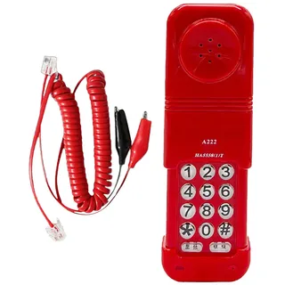 jdstty Desktop-Telefon mit Teleskopabdeckungen, Festnetz, schnurgebundenes Telefon für Telefonkommunikationsleitung