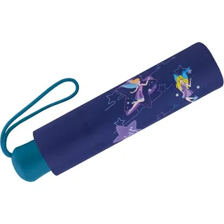 Scout Kinder-Taschenschirm mit reflektierenden Streifen Blue Star