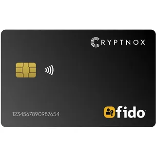 Cryptnox FIDO2 Sicherheitsschlüssel NFC-Karte MIFARE DESFire 2FA MFA | In der Schweiz entwickelte NFC-Karte vereint FIDO2 v2.1 Anmeldesicherheit mit MIFARE DESFire EV2 Gebäudezugang