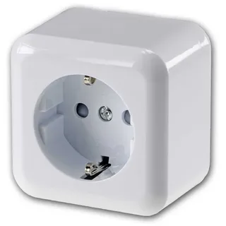 ChiliTec Schuko-Steckdose Aufputz Weiß 1 St.